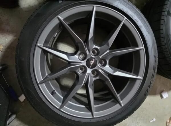 2024 dark horse wheels and tires. Original with car, tires are still in great shape - Image 2
