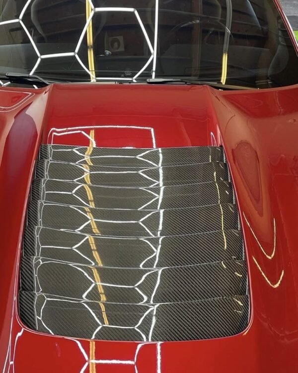 Python Shelby GT500 Carbon Fiber Hood Vent - Image 9
