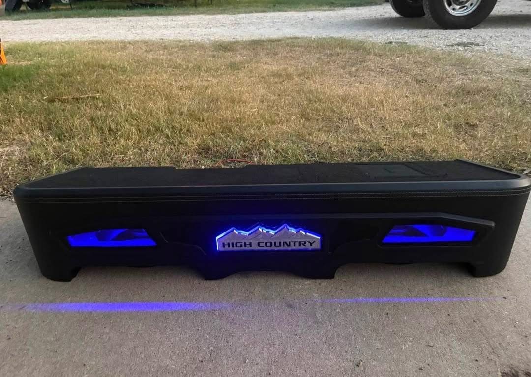 "2022 Chevy High Country Subwoofer Box for 13TW5 JL Subs"