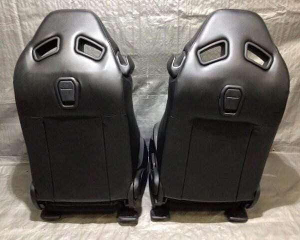 2018-2020 Ford Mustang GT S550 Black Leather Recaro Front Seats / Pair - Image 3