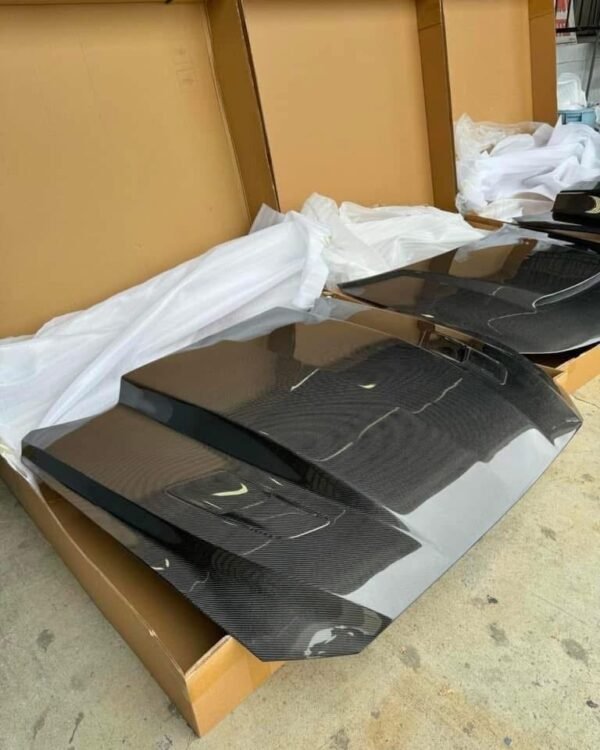 MUSTANG DOUBLE SIDED CARBON FIBER COWL HOOD