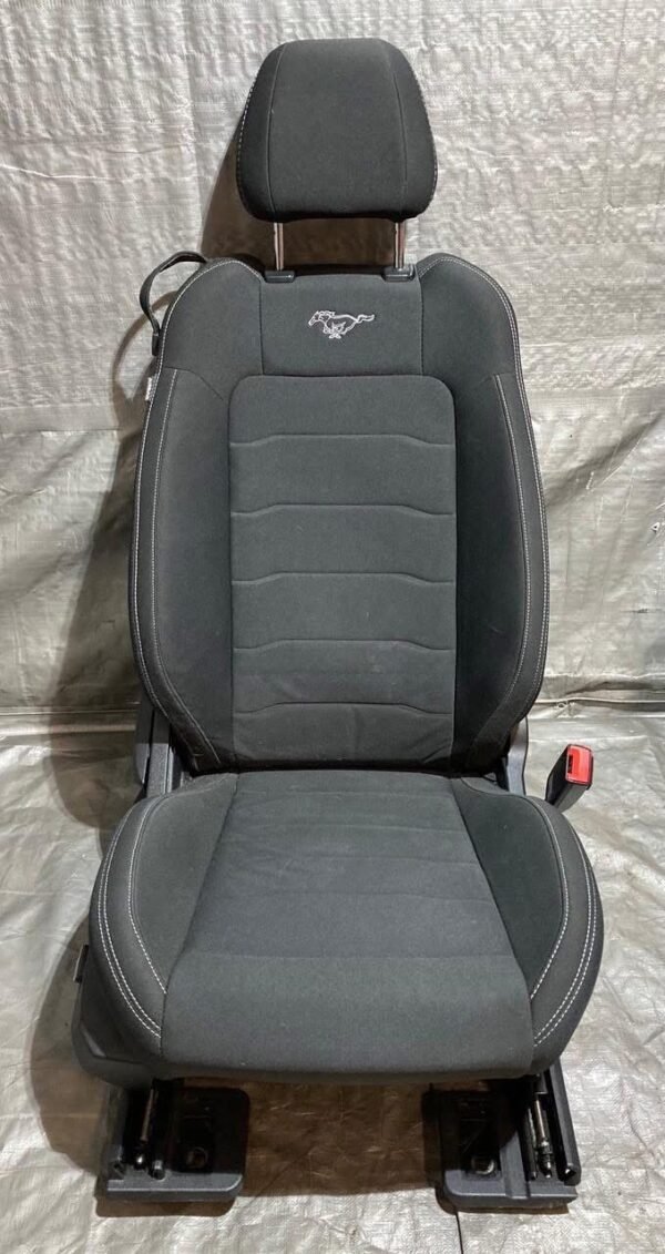 2015-2017 Ford Mustang GT Premium S550 Black Cloth Front Seats / Pair - Image 6