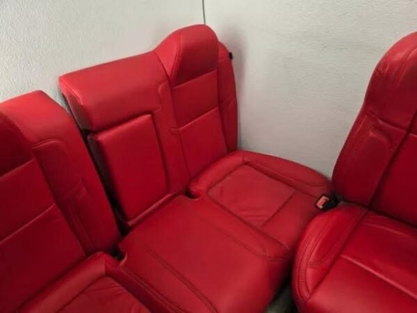 Dodge Challenger R/T Shaker 15-23 Custom Red Interior Leather Door Panel Seats - Image 6