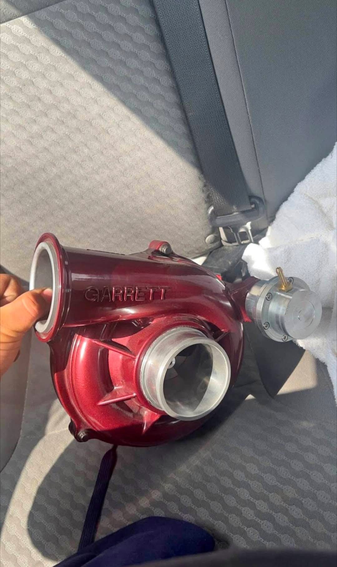 "Stage 1.5 Garrett Turbo for 99-03 7.3 Powerstroke - Red Powder Coat" - Image 2