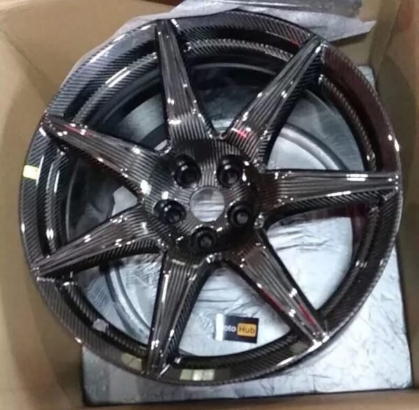 New in Box Ford Mustang carbon fiber Wheels - Image 4