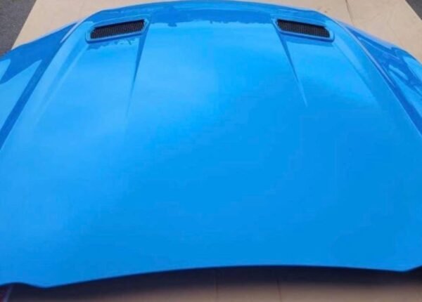 2018-2023 Mustang GT OEM take-off hood (E7 Oxford White) – Brand new, never installed! - Image 4