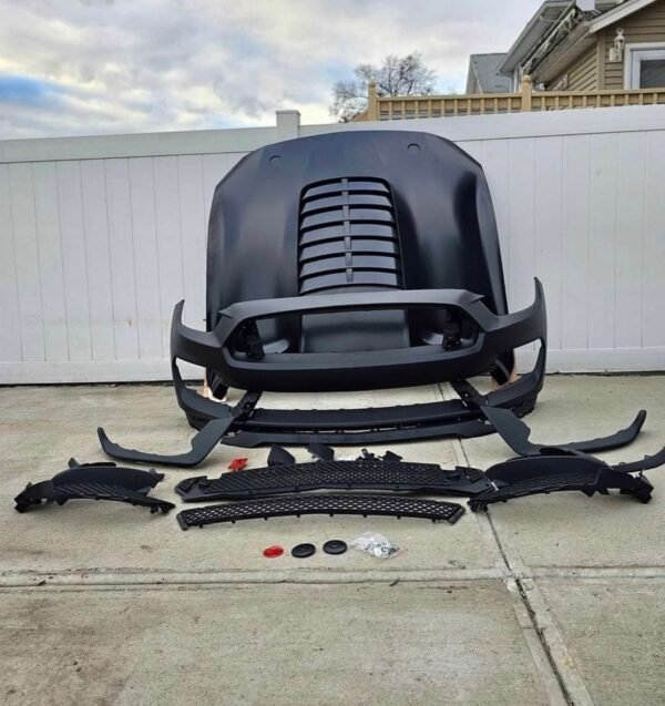 Ford Mustang front Bumper Hood set GT500 Shelby style facelift body kit for 2015-2017 - Image 8