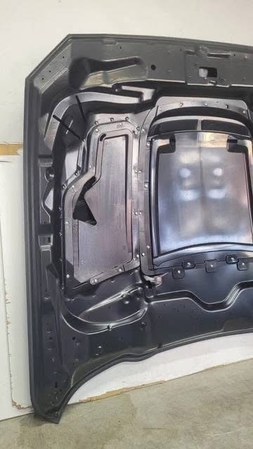 Ford Mustang GT S550 Front Hood Shell Magnetic Grey Paint J7 2741 - Image 13