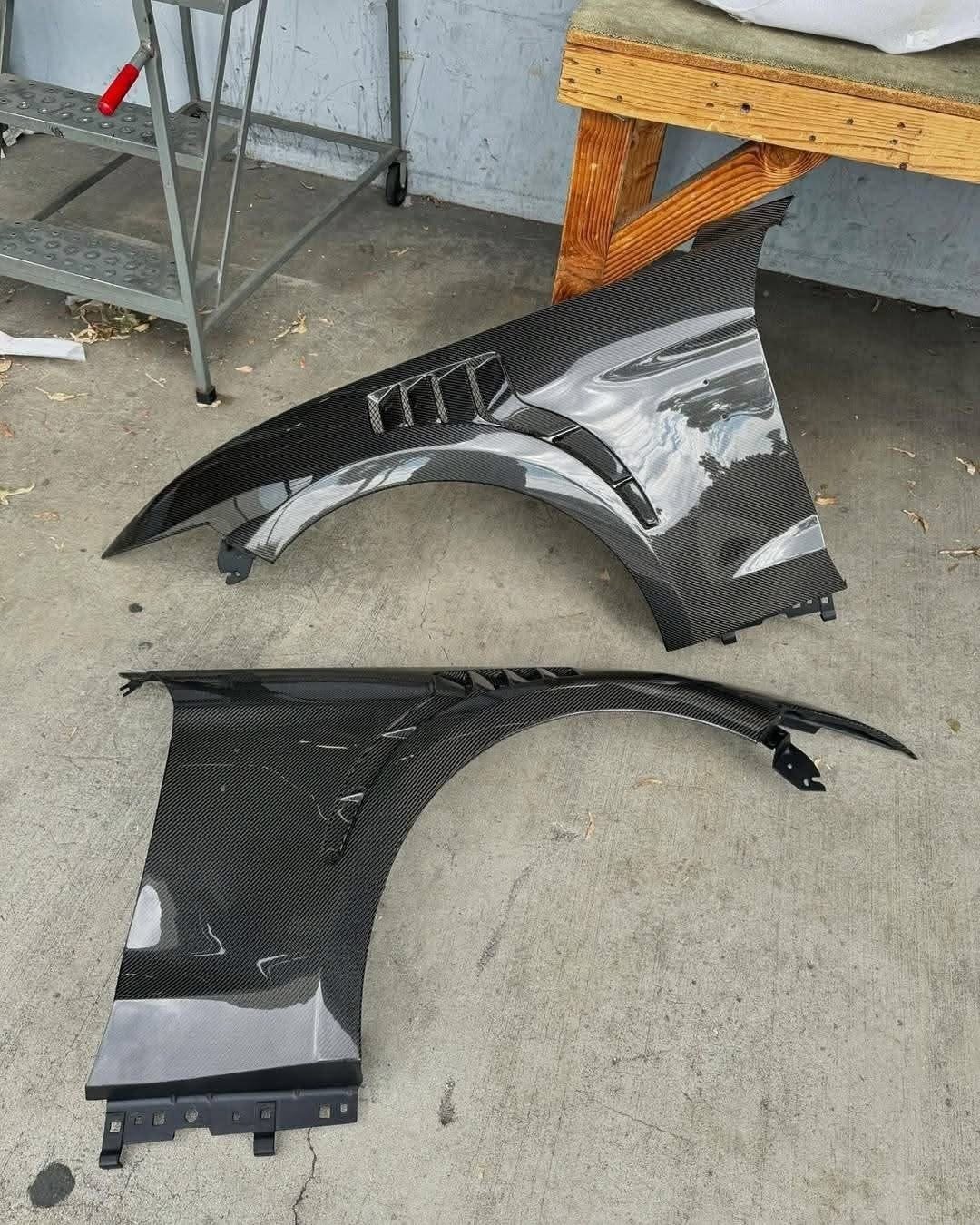 2020-2022 FORD MUSTANG SHELBY GT500 TYPE-TPF CARBON FIBER FENDERS (PAIR) MADE TO FIT 2020-2022 SHELBY GT500