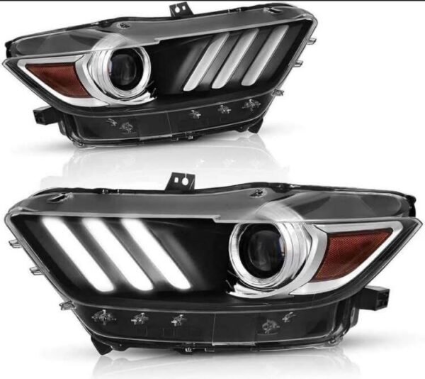 2015-2017 Ford Mustang GT RH Headlights Xenon HID OEM - Image 4