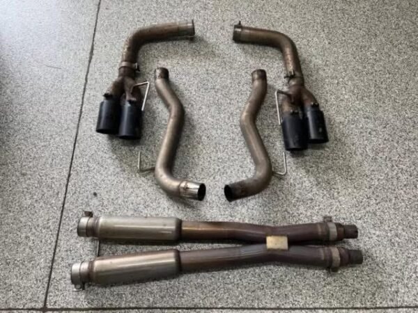 Ford Mustang Gt Pypes X-Bomb Cat-Back Exhaust Kit Black Powder Coated