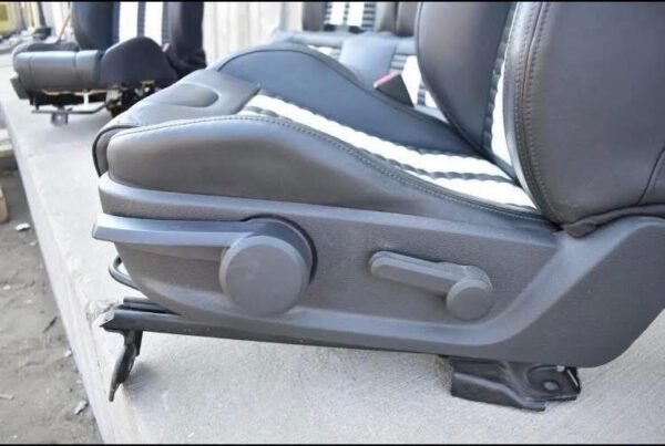 2012 FORD MUSTANG GT500 OEM RECARO BLACK & WHITE LEATHER PERFORMANCE SEATS COBRA 🐍 - Image 8