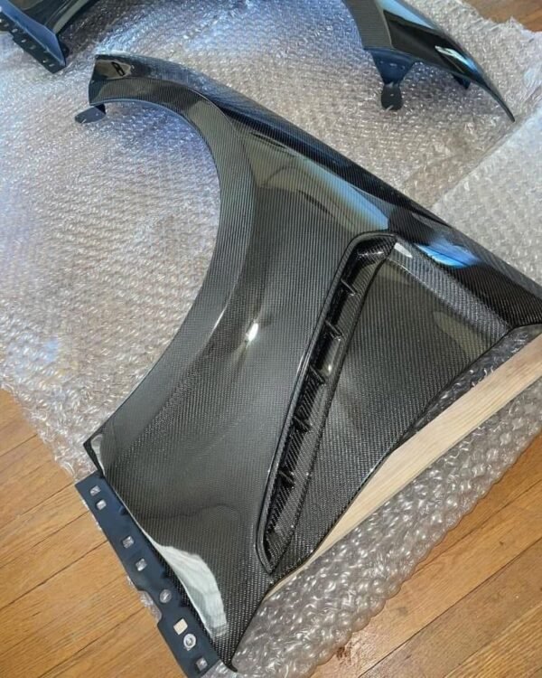 MUSTANG TYPE-GR GT350 STYLE DOUBLE SIDED CARBON FIBER FENDERS (PAIR) - Image 3