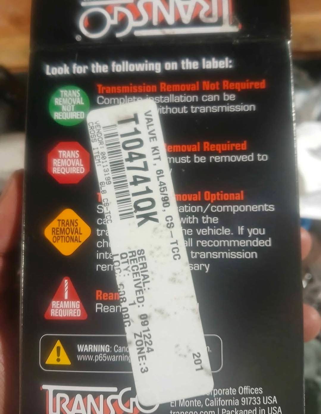 "Complete 6L80E Rebuild Kit for 2010-2018 GMC Sierra, Tahoe, Silverado" - Image 8