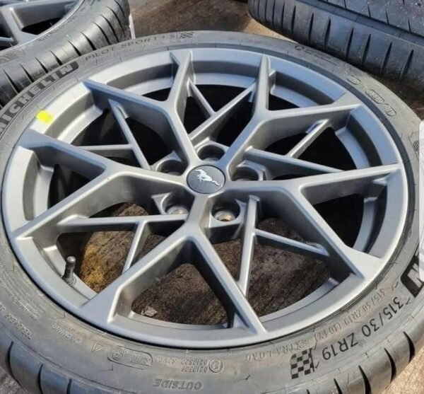 19” Ford Mustang Mach 1 GT Performance OEM wheels rims tires Gray 2021 2022 NEW - Image 4