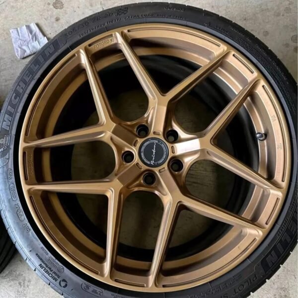 Brixton Forged RF-7 - Repainted to gold pearl - Original color is an anthracite grayish black. - Image 4