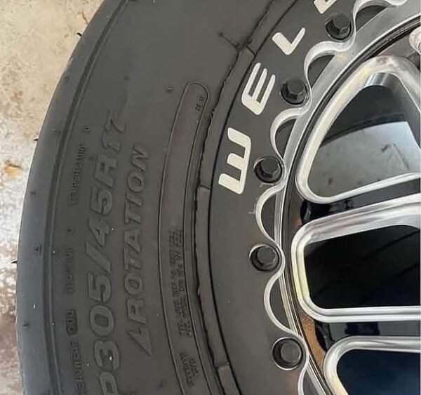 drag pack wheels.Weld laguna beadlock drag setup,Micky Thompson et street r 305/45/17,and micky Thompson sportsman s/r 28x6 skinny.5x114.3 bolt pattern. - Image 6