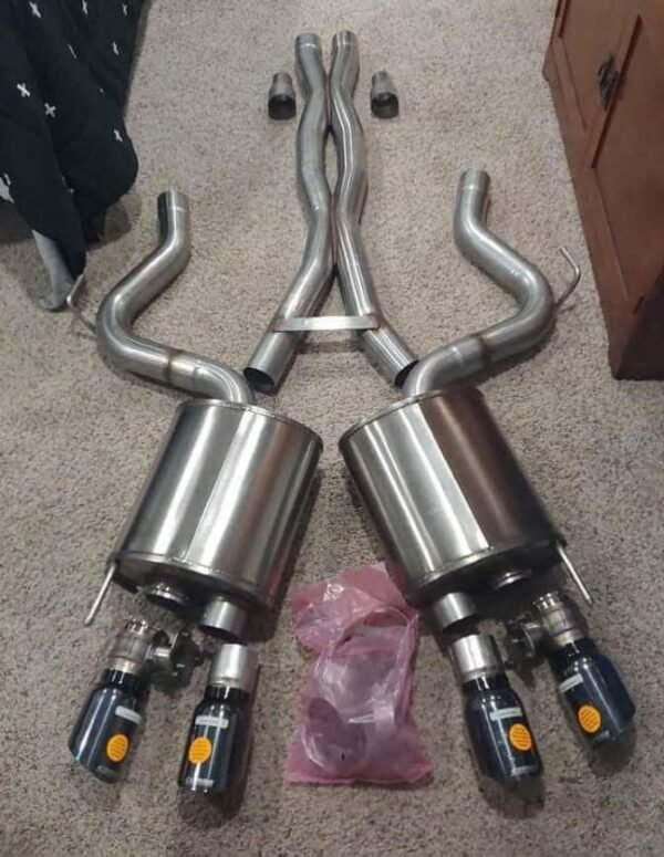 2018-2021 Mustang GT Corsa Extreme Active Exhaust with Black Tips