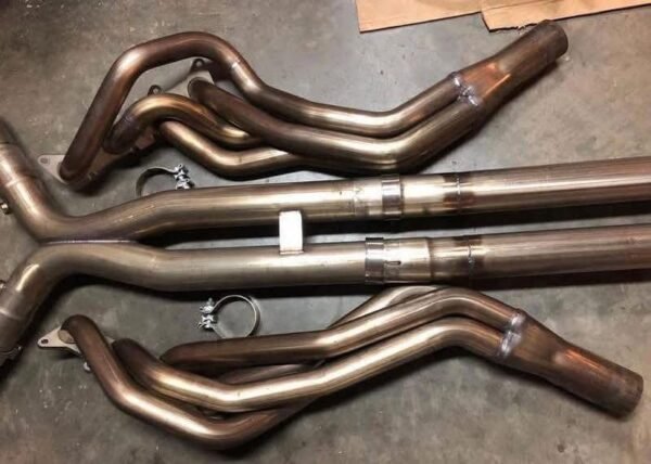 Texas speed long tube headers, Catless connect pipes X-pipe - Image 2