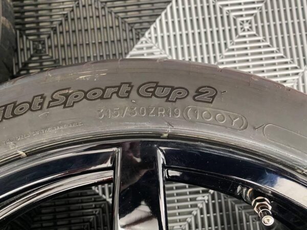 OEM Ford set of GT350R carbon wheels, TPMS sensors, Michelin Cup 2 Tires and center caps. - Image 7