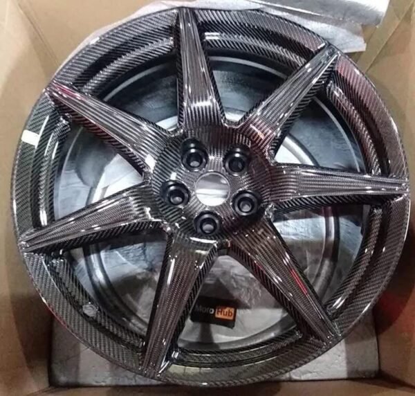 New in Box Ford Mustang carbon fiber Wheels - Image 3