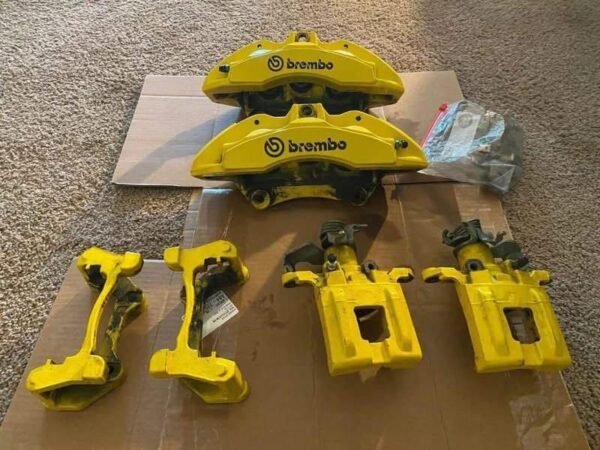 Yellow Brembo Brakes Front & Back Calipers