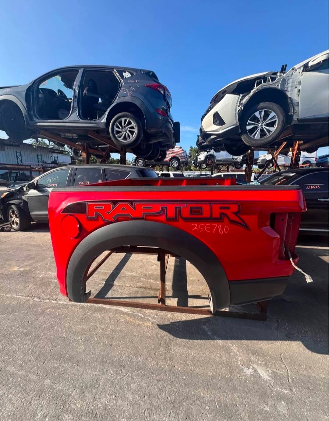 2018 Ford F150 Raptor Gen 2 Bed with Wheel Molding - Race Red