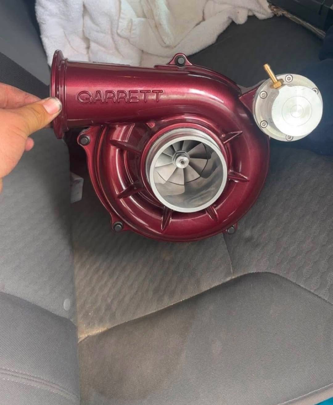 "Stage 1.5 Garrett Turbo for 99-03 7.3 Powerstroke - Red Powder Coat"