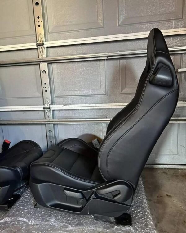 Ford Mustang Oem Recaro Black Leather Seats 2015-2019 - Image 4
