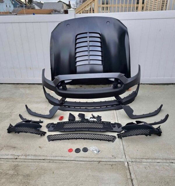 Ford Mustang front Bumper Hood set GT500 Shelby style facelift body kit for 2015-2017 - Image 6