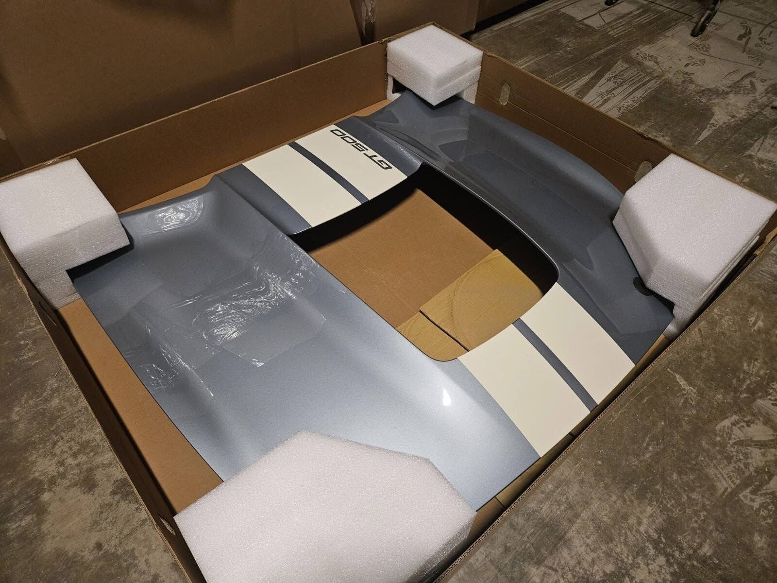 Ford Mustang GT S550 Front Hood Shell Magnetic Grey Paint J7 2741 - Image 9