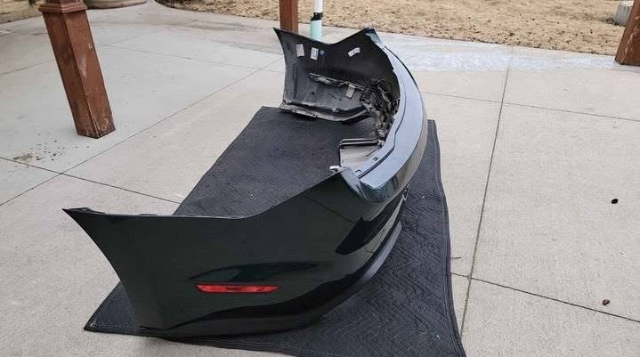 2018-2023 Ford Mustang GT Bullitt Rear Bumper Cover Sensors Dark Highland Green.