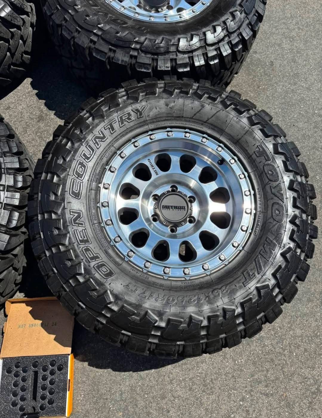 Method MR315 Machined 17x9 Wheels with -12 Offset* - *35" Toyo Open Country MTs (Mud-Terrains) with 95% Tread Life* - Image 6