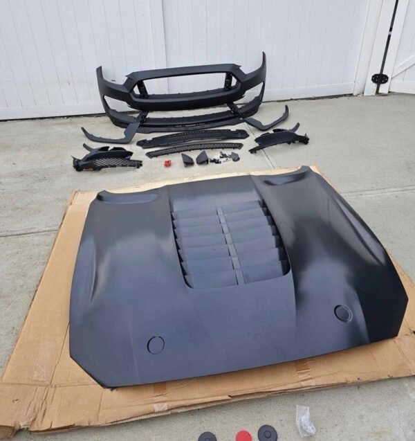 Ford Mustang front Bumper Hood set GT500 Shelby style facelift body kit for 2015-2017 - Image 11