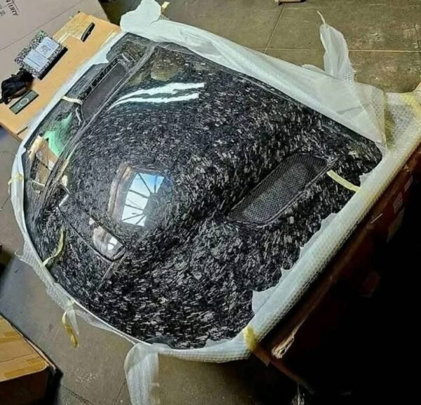 Dodge charger Hood full real forged Carbon Fiber redeye SRT style - Image 2