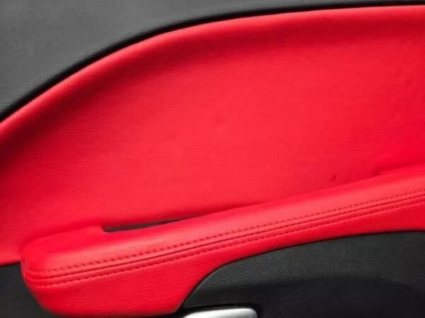 Dodge Challenger R/T Shaker 15-23 Custom Red Interior Leather Door Panel Seats - Image 4