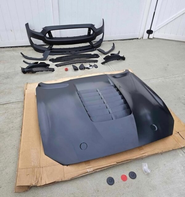 Ford Mustang front Bumper Hood set GT500 Shelby style facelift body kit for 2015-2017 - Image 10
