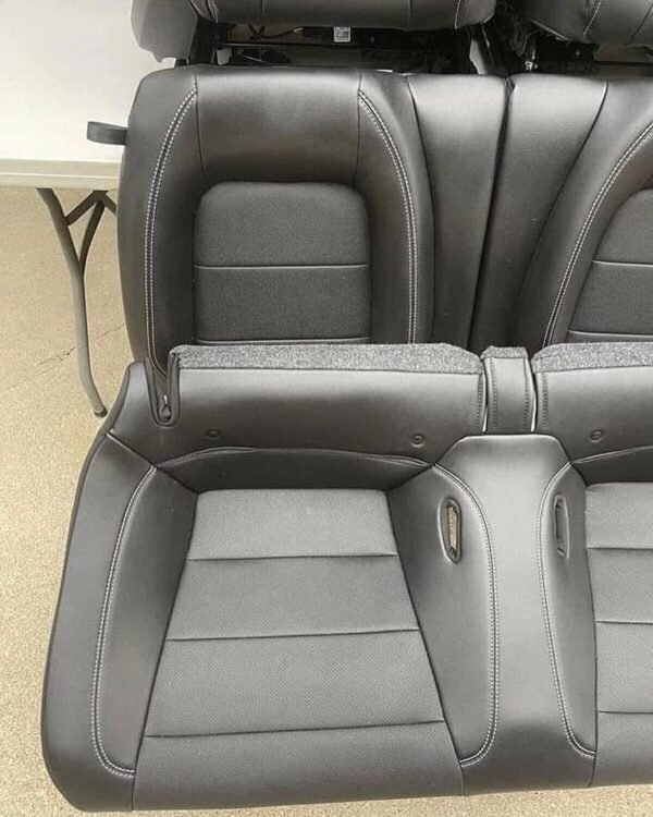 FORD MUSTANG OEM RECARO BLACK LEATHER SEATS - Image 6