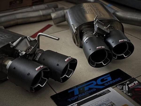 Borla exhaust S Type for Ford Mustang GT 2018-2020 with Carbon Fiber Exhaust Tip - Image 5