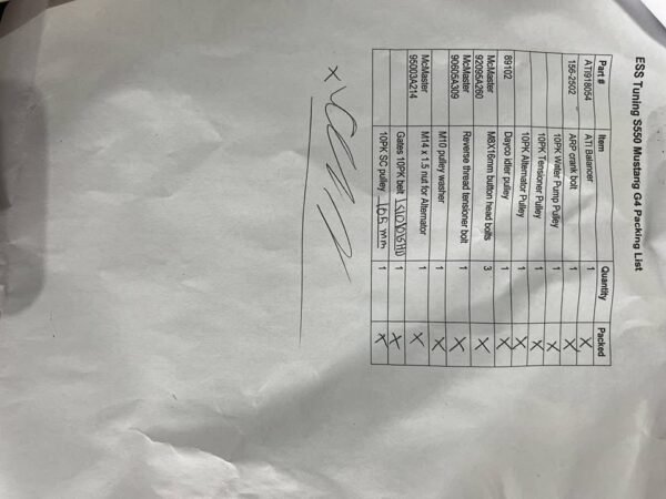 18-23 Mustang GT ESSG4-95 supercharger Kit for sale New never used  kit has never been unwrapped I opened it up for some pictures of the supercharger but most of it all is still wrapped from ESS. - Image 11