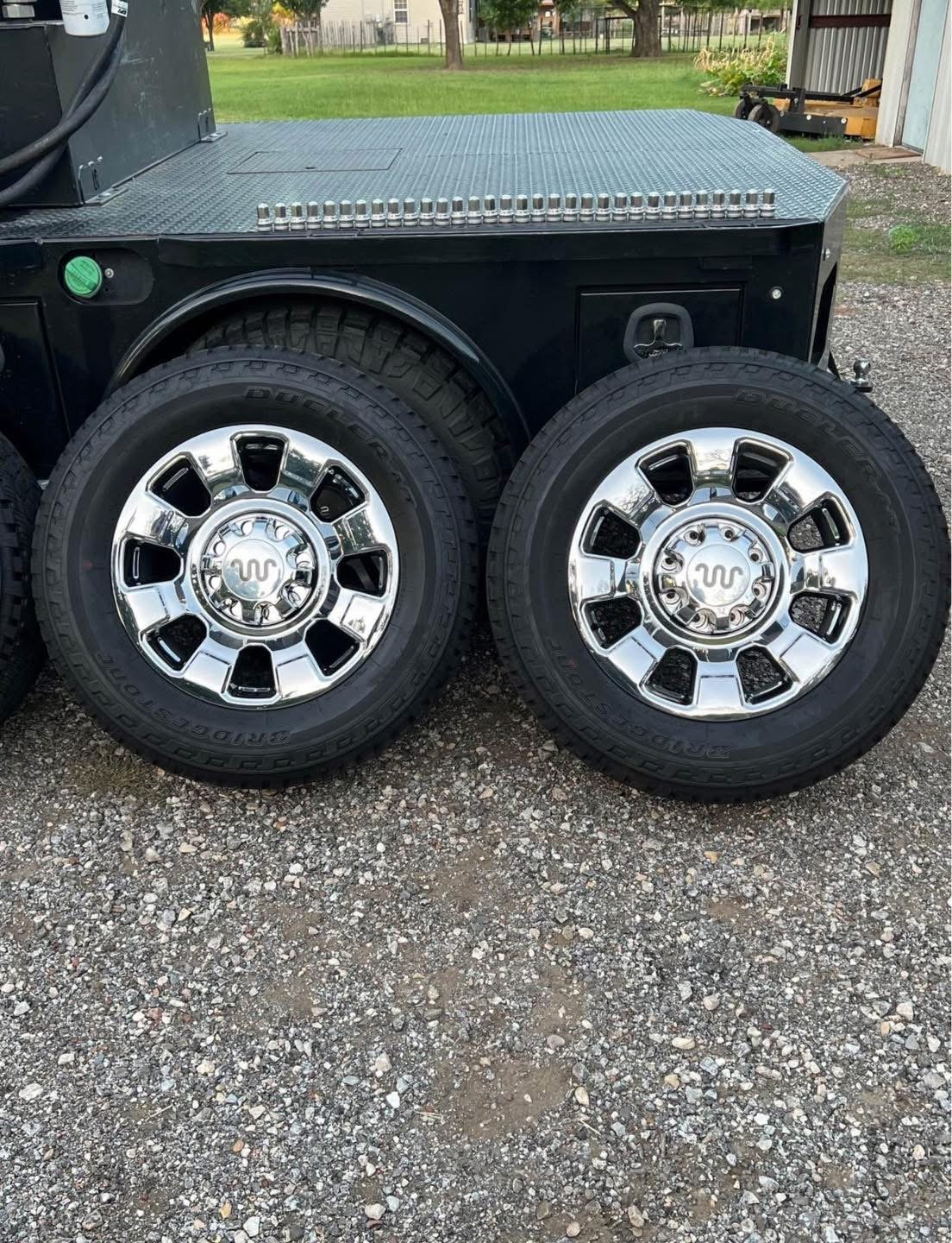 Ford King Ranch wheels with 275/65/20 Bridgestone Dueler Tires which are also brand new for sale. - Image 3