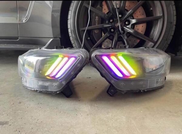 2015-2017 Ford Mustang GT RH Headlights Xenon HID OEM - Image 3