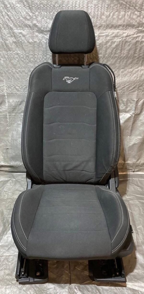 2015-2017 Ford Mustang GT Premium S550 Black Cloth Front Seats / Pair - Image 4