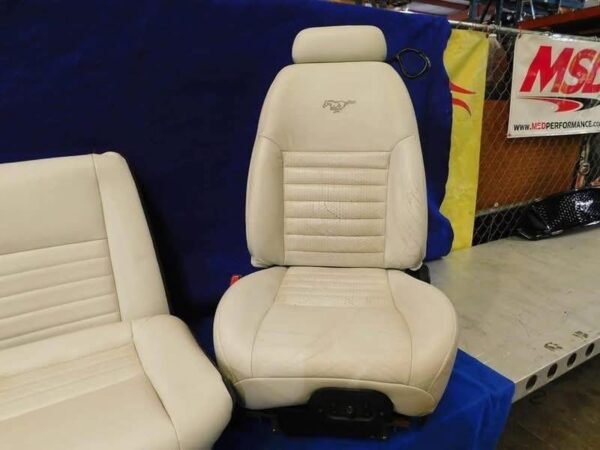 Mustang White leather 99-04 convertible seats