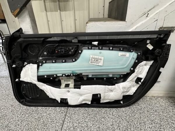 2018-2023 Mustang GT Black LH RH Red Insert Door Panels Pair - Image 6