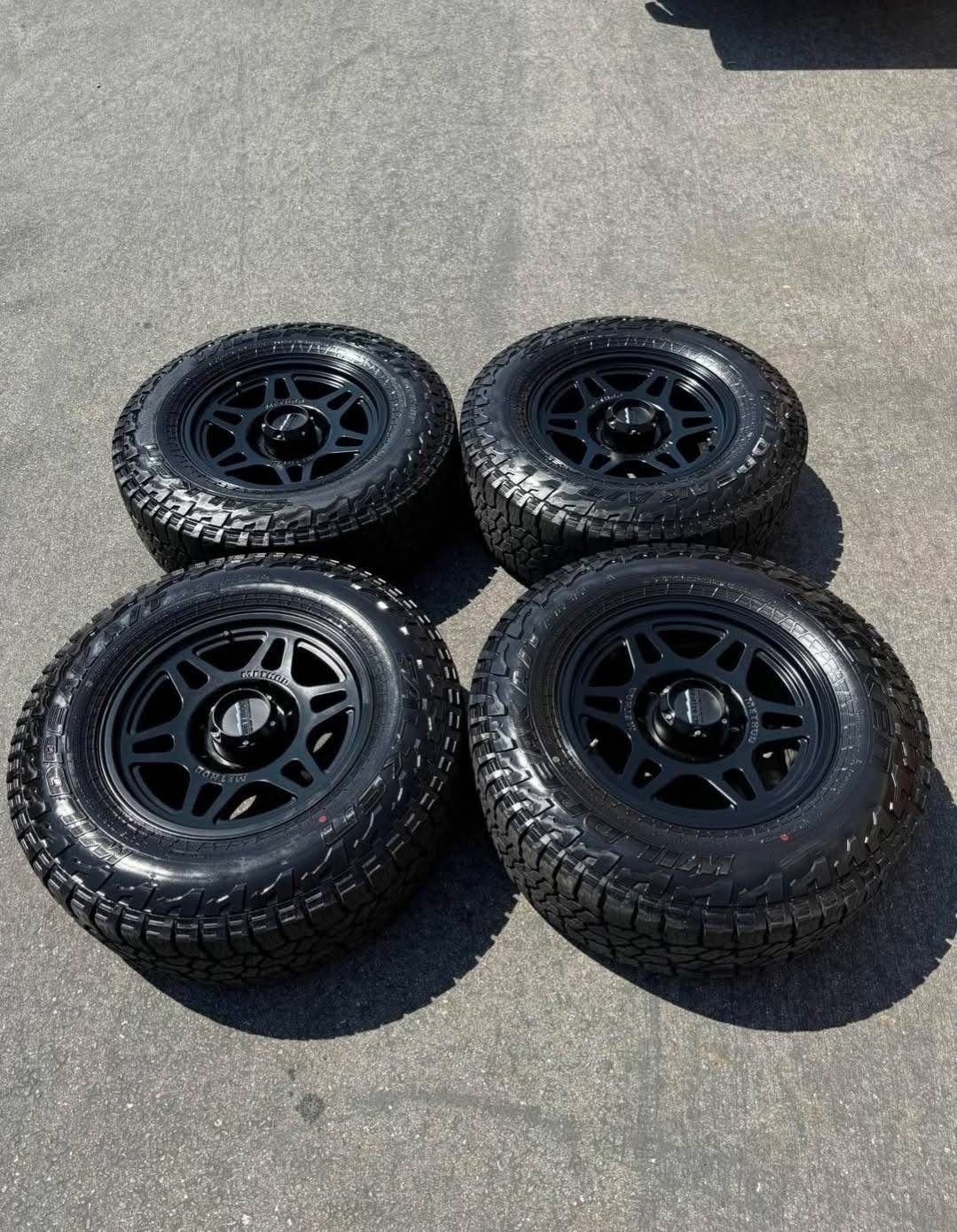 "18" Method MR706 Wheels with 33.5" Falken Tires"