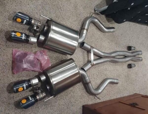 2018-2021 Mustang GT Corsa Extreme Active Exhaust with Black Tips - Image 5