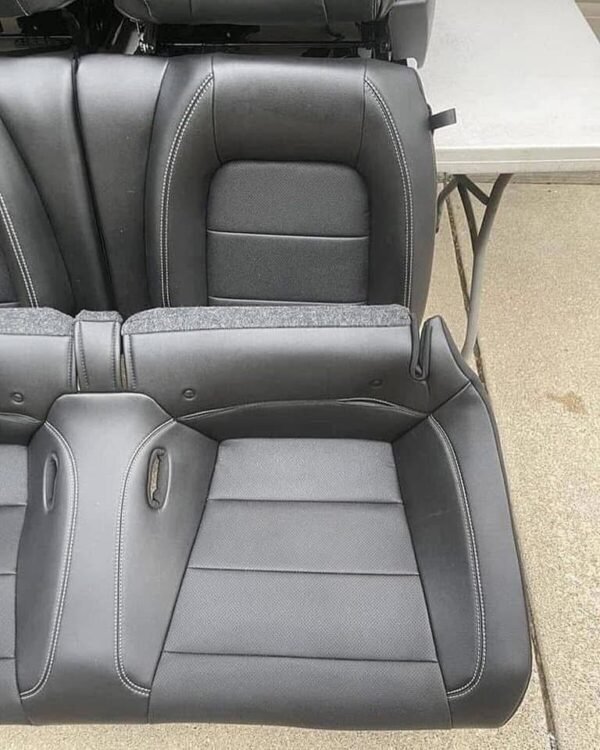 FORD MUSTANG OEM RECARO BLACK LEATHER SEATS - Image 7