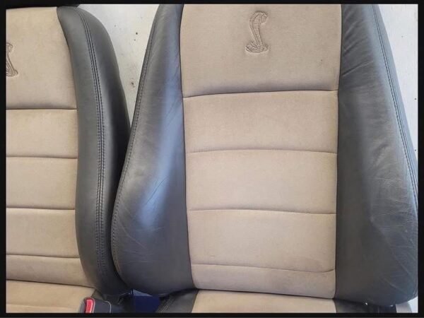 Ford mustang 03 -04 cobra leather seats. parchment - convertible. - Image 8
