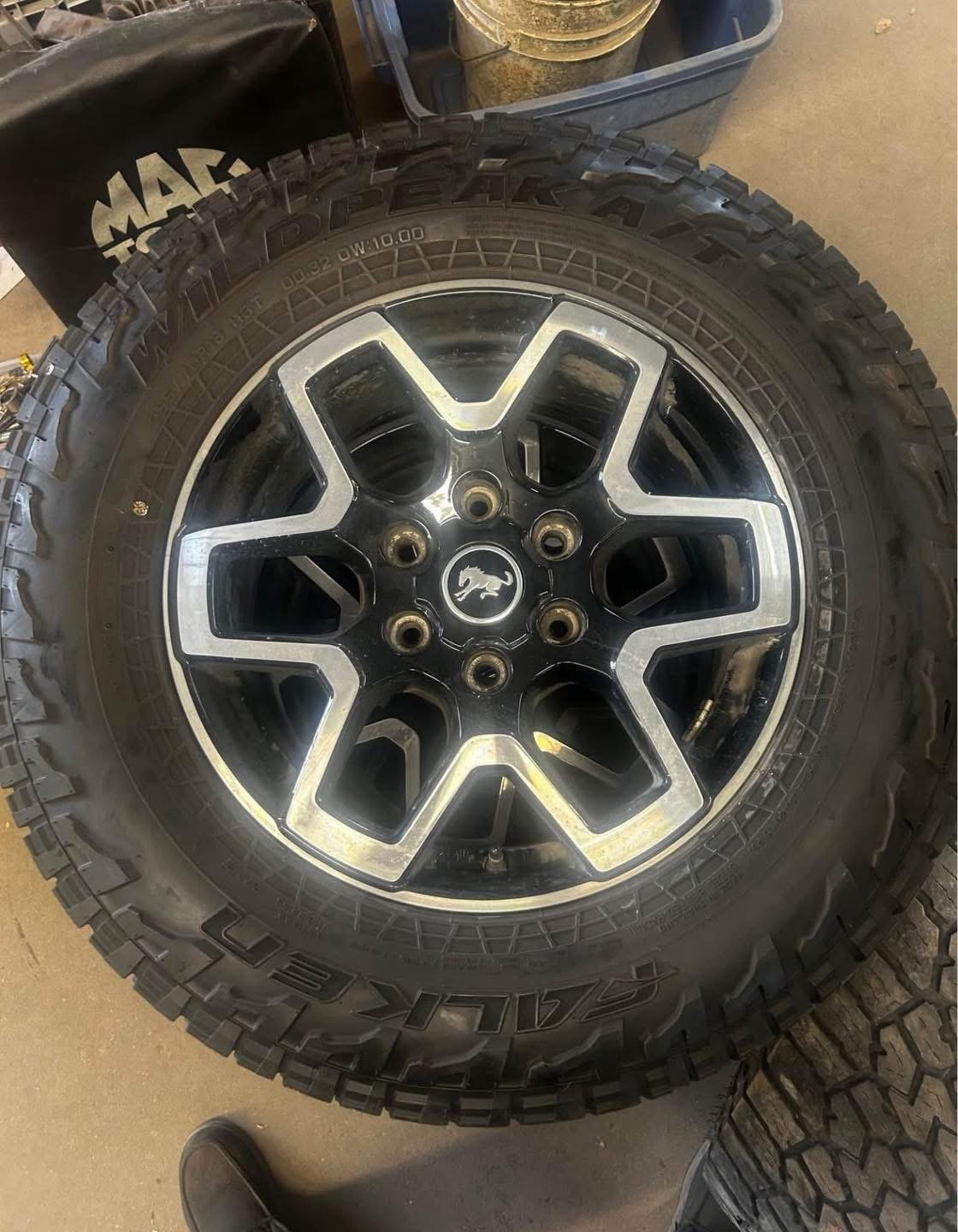 5 Ford Bronco rims with tires. Rims came off a 2021 Ford Bronco Outerbanks and include Ford TPMS sensors in each wheel. - Image 5